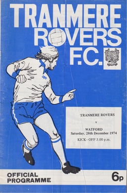 Tranmere Rovers v Watford Match Programme 1974-12-28